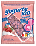 8735 Pirulito Yogurte 100 Morango Recheado 525g